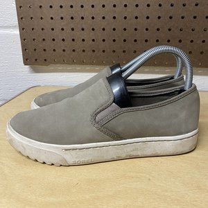 Sorel Campsneaker Women’s Slip On Gray Shoes Size 7.5 NL3183
